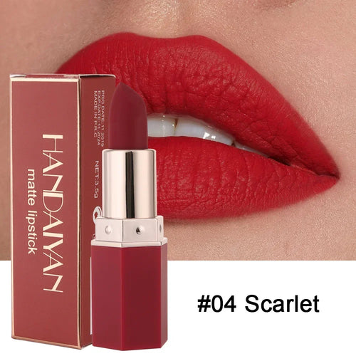 6 Colors Matte Lipstick Beauty Lip Gloss LippenstiftTinted Balm 24