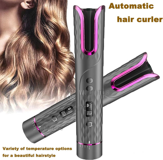 Automatic Hair Curler Electric Wireless USB Charging Portable Non-Hurt