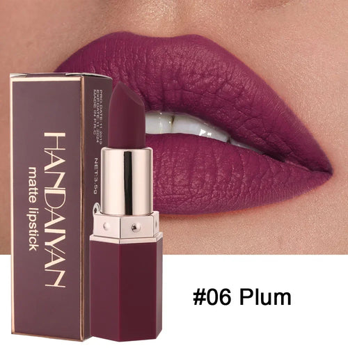 6 Colors Matte Lipstick Beauty Lip Gloss LippenstiftTinted Balm 24